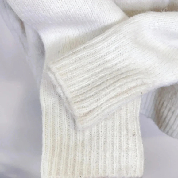 Zara Sequin Ruffle Crew Neck Oversized Sweater - Picture 11 of 13